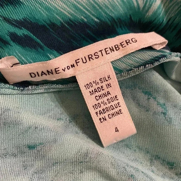 DIANE von Furstenberg 💯 % silk dress size 4 - Picture 5 of 5